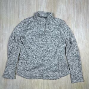 Kyodan Outdoor Gray 1/4 Zip Pullover Quarter Zip Activewear Sweater Jacket Large